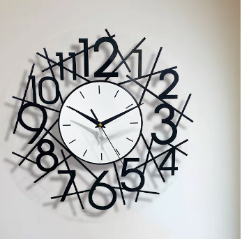 Modern Minimalist Iron Wall Clock - Silent Design for Home