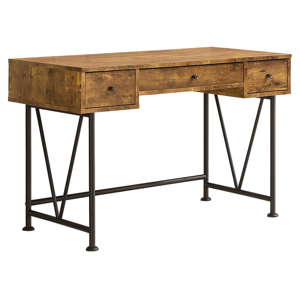Rustic Farmhouse Writing Desk with 3 Drawers