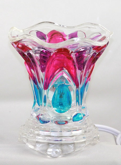 Rose Gold Crystal Glass Fragrance Oil Warmer