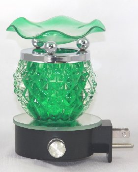 Green Pineapple Wall Plug-In Fragrance Oil Warmer & Night Light