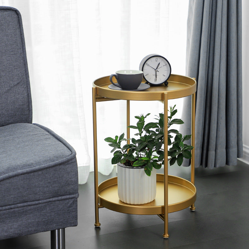 Nordic Minimalist Round Side Table for Bedroom Living Room