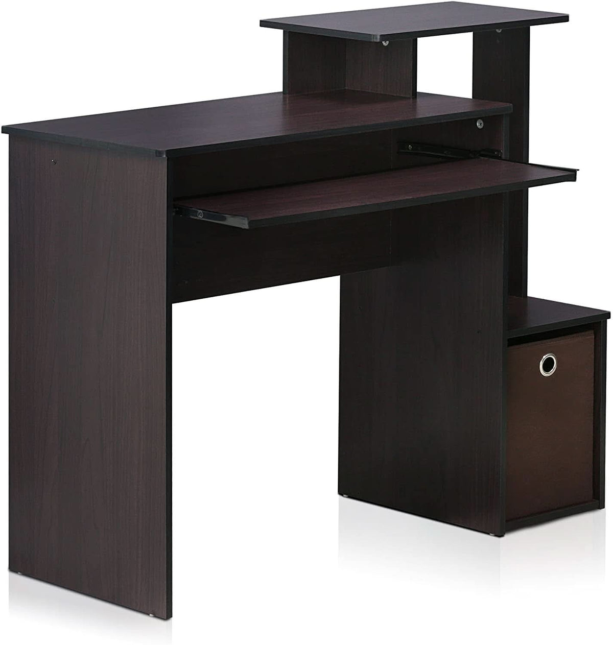 Multipurpose Home Office Writing Desk — Dark Walnut