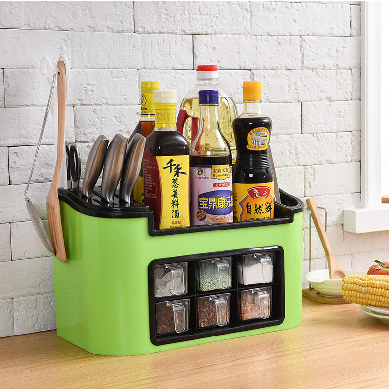Kitchen Utensils and Spice Container Plastic Set