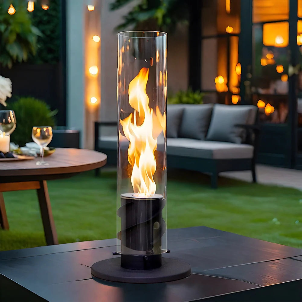 17" Clean-Burning Bio Ethanol Ventless Tabletop Fireplace – Modern Indoor Fireplace