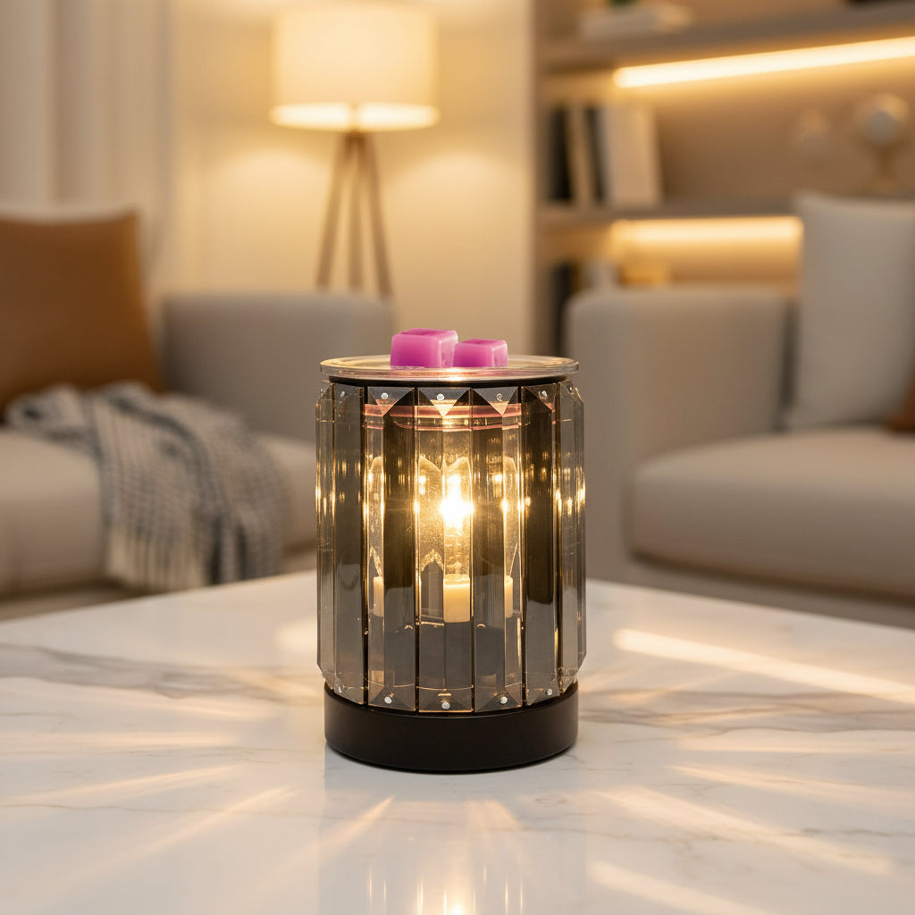 Electric Wax Warmer & Night Light Aroma Lamp – Ironwork Crystal