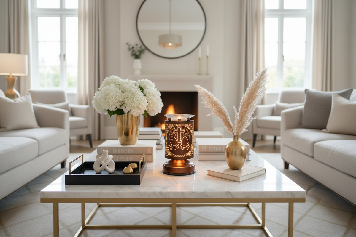 Elegant Scene with Oil Warmer