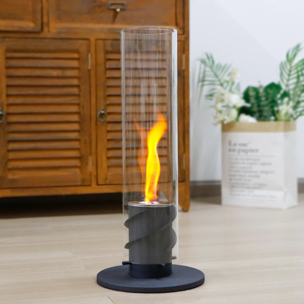 17" Clean-Burning Bio Ethanol Ventless Tabletop Fireplace – Modern Indoor Fireplace