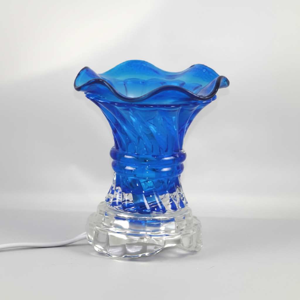 Blue Crystal Glow Electric Oil Warmer