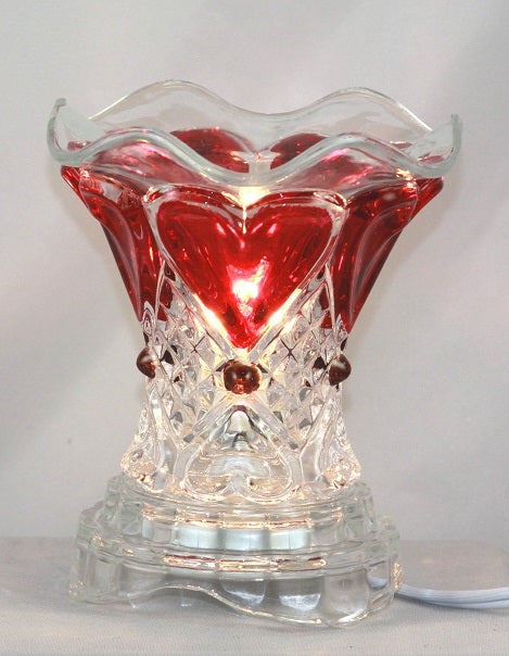 Midnight Black Crystal Glass Fragrance Oil Warmer