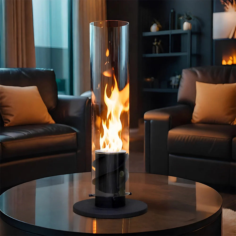 17" Clean-Burning Bio Ethanol Ventless Tabletop Fireplace – Modern Indoor Fireplace