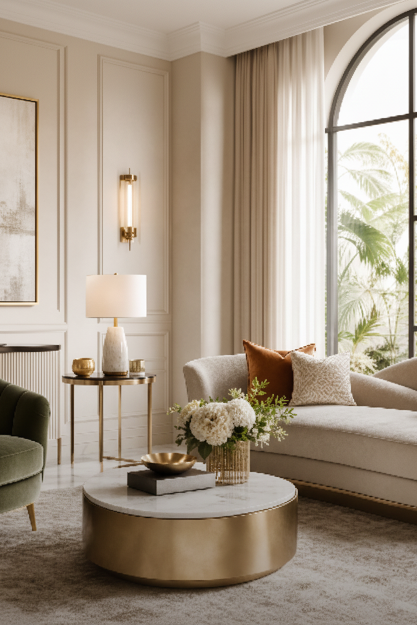 Realistic Luxury Living Room